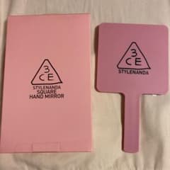 3CE スクエアハンドミラー　ピンクのサムネイル