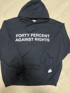 FORTY PERCENT AGAINST RIGHTS パーカー　ブラックのサムネイル