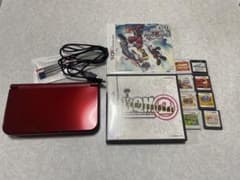 New ニンテンドー 3DS LL メタリックレッド本体 + ゲームソフト10本のサムネイル