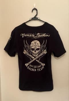 Vanson スカルデザイン Tシャツ Mサイズ ブラックのサムネイル