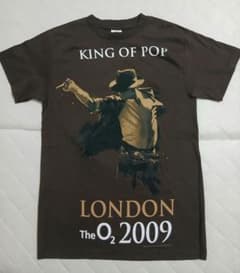 新品　マイケルジャクソン 幻のロンドン公演 TシャツS10日目希少カラーブラウン 新品 マイケルジャクソン 幻のロンドン公演 TシャツS10日目希少カラー
