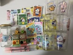 공식 BT21 이치 반 쿠지 글래스 상품 정리 판매 세트 컵