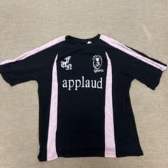 applaud スポーツTシャツ ブラック ピンクのサムネイル