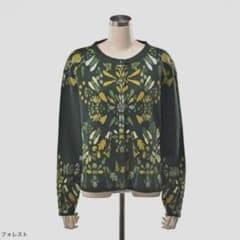 【新品未使用】IVKO WOMAN プラントピアパターン ニットカーディガンのサムネイル