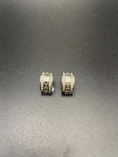 Christian Dior シルバー　ラインストーン　イヤリング