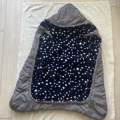 MIKI HOUSE 2WAY 防寒ケープ 星柄 フリースのサムネイル