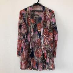 お値下♪ 4298 シズカコムロ アンサンブル 美品 花柄 バラのサムネイル
