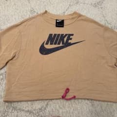 NIKE 半袖カットソー ベージュ スプラッターロゴのサムネイル
