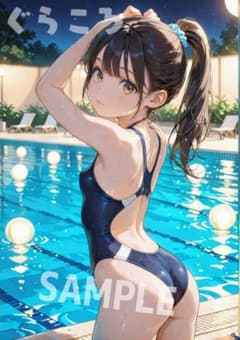 高画質 美少女 アートポスター A4 かわいい AI イラスト 美女 B412