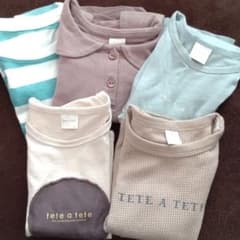 80サイズ Tシャツ 5枚セット＋1枚 テータテート UNIQLOのサムネイル