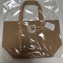 ⭐️FEILER テディベア トートバッグ ベージュ⭐️ FEILER フェイラー オールドテディ ワッペントートバッグ ベージュL