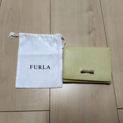 FURLA 三つ折り財布 ライトイエロー　巾着付きのサムネイル