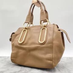 SeeByeChloe ハンドバッグ ショルダーバッグ レザー ベージュ - メルカリ