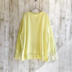 studio CLIP スタディオクリップ　ニット　イエロー　フリーサイズ　春