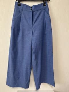 PLST プラステ リネンブレンドワイドタックパンツ Lのサムネイル