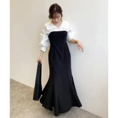 【COCO DEAL】ショートシャツドッキングベアワンピース【モカ】のサムネイル