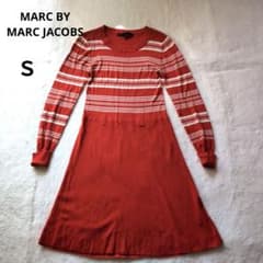 MARC BY MARC JACOBSの長袖ニットワンピースレッドのサムネイル