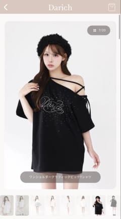 Darich ワンショルダーグラフィックビッグTシャツ - メルカリ