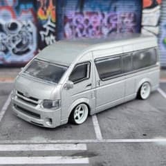 トミカ改造 トヨタ ハイエース マジョレット ☆深リムa ☆ホット