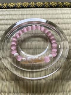 龍神天珠 ピンクキャッツアイ ブレスレットのサムネイル