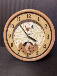 37cmスヌーピー からくり時計 シチズン 4MH772 SNOOPY 壁掛け - メルカリ