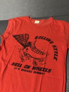 DIESEL ノースリーブ HELL ON WHEELS レッド XSのサムネイル