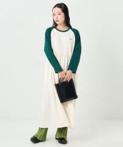 TOWN CRAFT × FREAK’S STORE 別注 切替 ワンピース 緑のサムネイル