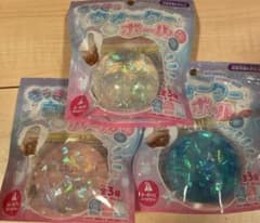 セリア きらきらウォーターボール 3色セット スクイーズのサムネイル