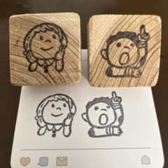 消しゴムはんこ　男の子&女の子のサムネイル