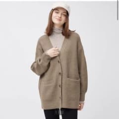 GU パフィータッチオーバーサイズカーディガン(長袖)のサムネイル