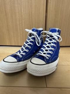 CT70 チャックテイラー 正規品 美品 希少カラー 青　ハイカット　27cm CT70 チャックテイラー 正規品 美品 希少カラー 青 ハイカット 27cm