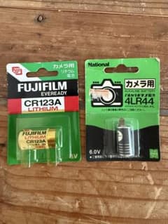 カメラ用電池 FUJIFILM CR123A National 4LR44のサムネイル