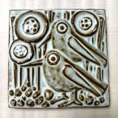 Michael Andersenミケルアナセン　陶板　北欧ヴィンテージ　鳥　花 Michael Andersenミケルアナセン 陶板 北欧ヴィンテージ 鳥 花 - メルカリ