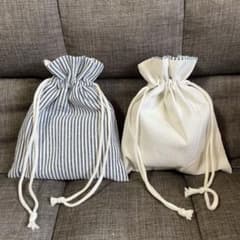 ハンドメイド　巾着セット　裏地付きのサムネイル