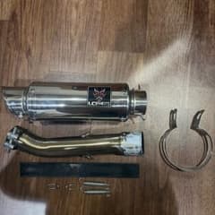 lciparts ショートステンレスマフラー 50.8 - メルカリ
