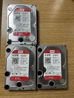 ジャンク】WD Red 4.0TB HDD 3台セット（WD40EFRX） - メルカリ