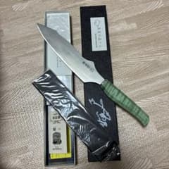 ち*ん様 堺孝行 魚屋の森さんコラボ 牛刀 200mm 白ニ スタビライズド