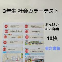 3年生 社会 カラーテスト 東京書籍 ぶんけい 2025年度 10枚 - メルカリ