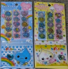 しずくちゃん　おはじきシール２枚セットのサムネイル
