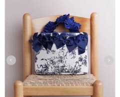 snidel Home 5th Anniversary リボンバッグ ネイビー - メルカリ
