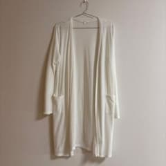3can4on ロングカーディガン ホワイトL 試着のみの美品のサムネイル
