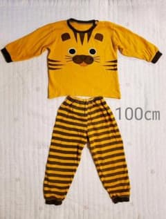 パジャマ キッズ 子供 動物 アニマル 虎 猫 100のサムネイル