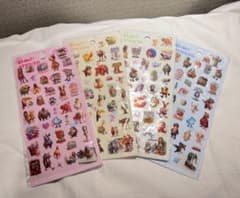 トゥントゥントゥンサフール シール 4枚セット 立体のサムネイル