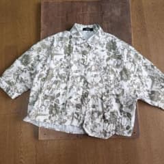 melange 花柄 七分袖 シャツのサムネイル