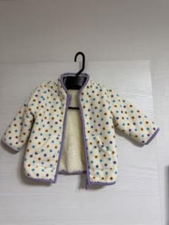 UNIQLO BABY フリースジャケット ドット柄 80cmのサムネイル