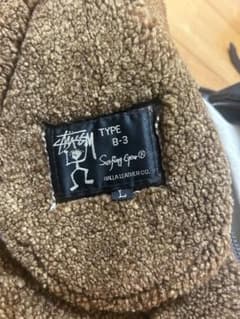 5*、様 Stussy old ムートン　B-3 マウンテン　レザー　ジャケットのサムネイル
