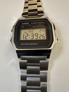 CASIO A158W 初期型 あいみょんモデル黒 枠なしチープカシオ