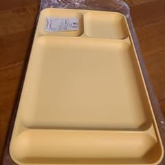 Tupperware スナックトレイ イエロー 仕切り皿のサムネイル