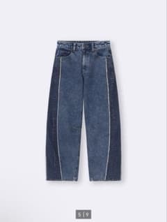 ツートーンバレルレッグデニム guのサムネイル