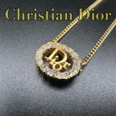 極美品✨　Dior　ネックレス　CD ロゴ　ラインストーン　希少　刻印　2165 極美品✨ Dior ネックレス CD ロゴ ラインストーン 希少 刻印 2343